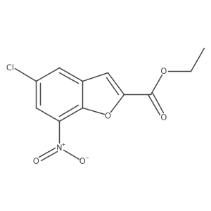 Ethyl 5-chloro-7-nitro-1-benzofuran-2-carboxylate Structure