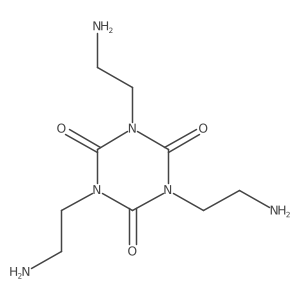 1,3,5-Tris(2-aminoethyl)-1,3,5-triazinane-2,4,6-trione结构式