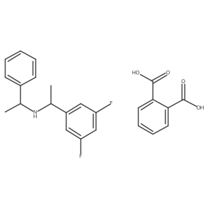 (1S)-1-(3,5-Difluorophenyl)-N-[(1S)-1-phenylethyl]ethanaminium 2-carboxybenzoate Structure
