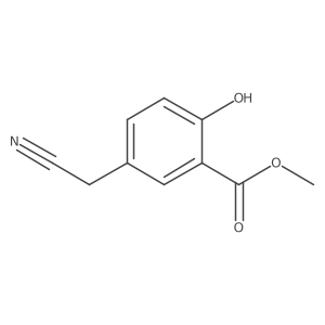 Methyl 5-(cyanomethyl)-2-hydroxybenzoate结构式