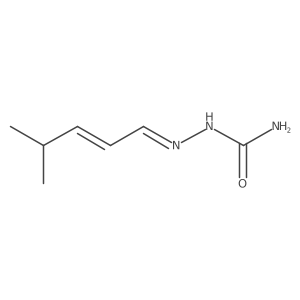 2-(4-Methyl-2-penten-1-ylidene)hydrazinecarboxamide Structure
