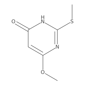 2-Methylthio-4-methoxy-6-hydroxypyrimidine结构式