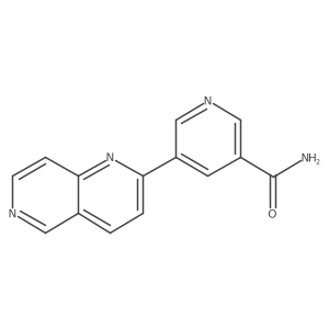 5-(1,6-Naphthyridin-2-yl)-3-pyridinecarboxamide结构式