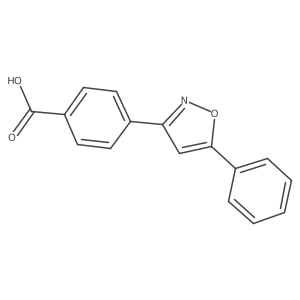 4-(5-Phenyl-3-isoxazolyl)benzoic acid Structure