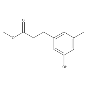 Methyl 3-hydroxy-5-methylbenzenepropanoate Structure