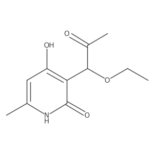 1-(2,4-Dihydroxy-6-methyl-3-pyridinyl)-1-ethoxyacetone结构式