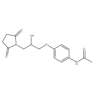 N-[4-[3-(2,5-Dioxo-1-pyrrolidinyl)-2-hydroxypropoxy]phenyl]acetamide Structure