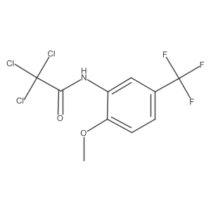 2,2,2-Trichloro-N-[2-methoxy-5-(trifluoromethyl)phenyl]acetamide结构式