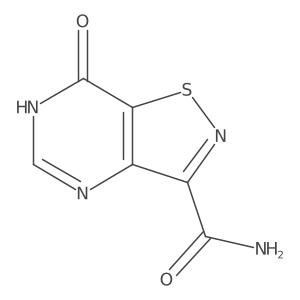 7-Oxo-6,7-dihydroisothiazolo[4,5-d]pyrimidine-3-carboxamide结构式