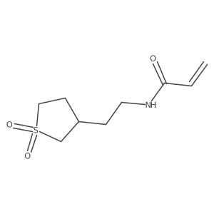 N-[2-(1,1-Dioxothiolan-3-yl)ethyl]prop-2-enamide结构式