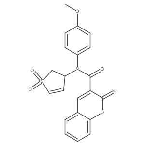 N-(1,1-dioxido-2,3-dihydrothiophen-3-yl)-N-(4-methoxyphenyl)-2-oxo-2H-chromene-3-carboxamide Structure