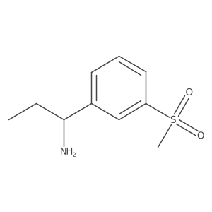 I+/--Ethyl-3-(methylsulfonyl)benzenemethanamine Structure
