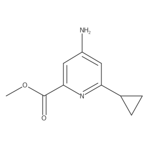 Methyl 4-amino-6-cyclopropylpicolinate Structure