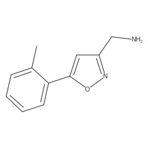 (5-(o-Tolyl)isoxazol-3-yl)methanamine Structure