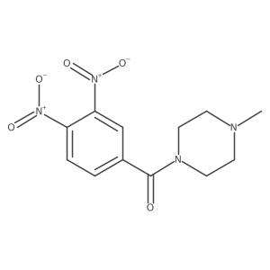 (3,4-Dinitrophenyl)-(4-methylpiperazin-1-yl)methanone结构式