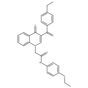 N-(4-ethoxyphenyl)-2-(3-(4-ethylbenzoyl)-4-oxoquinolin-1(4H)-yl)acetamide Structure