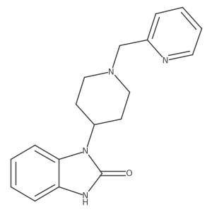 1-{1-[(pyridin-2-yl)methyl]piperidin-4-yl}-2,3-dihydro-1H-1,3-benzodiazol-2-one结构式