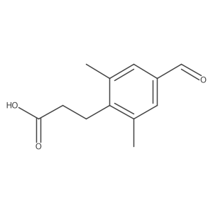 3-(4-Formyl-2,6-dimethyl-phenyl)-propionic acid Structure