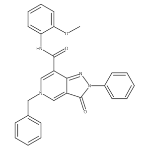 5-benzyl-N-(2-methoxyphenyl)-3-oxo-2-phenyl-3,5-dihydro-2H-pyrazolo[4,3-c]pyridine-7-carboxamide结构式