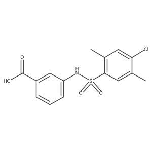 3-{[(4-Chloro-2,5-dimethylphenyl)sulfonyl]amino}benzoic acid Structure