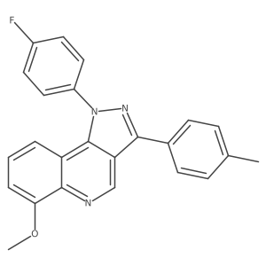 1-(4-fluorophenyl)-6-methoxy-3-(4-methylphenyl)-1H-pyrazolo[4,3-c]quinoline Structure
