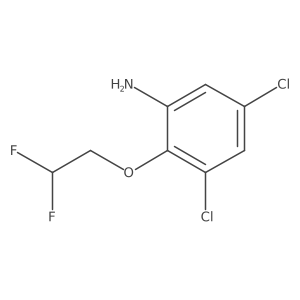 3,5-Dichloro-2-(2,2-difluoroethoxy)aniline结构式