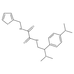 N1-(2-(dimethylamino)-2-(4-(dimethylamino)phenyl)ethyl)-N2-(thiophen-2-ylmethyl)oxalamide Structure