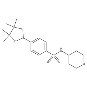 n-(Tetrahydro-2h-pyran-4-yl)-4-(4,4,5,5-tetramethyl-1,3,2-dioxaborolan-2-yl)benzenesulfonamide Structure