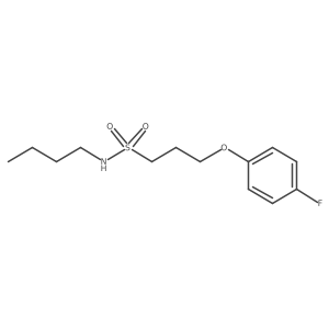 N-butyl-3-(4-fluorophenoxy)propane-1-sulfonamide Structure