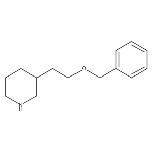 3-[2-(Benzyloxy)ethyl]piperidine Structure
