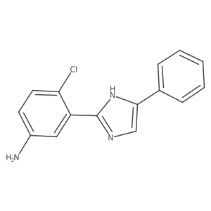 4-Chloro-3-(5-phenyl-1H-imidazol-2-yl) aniline结构式