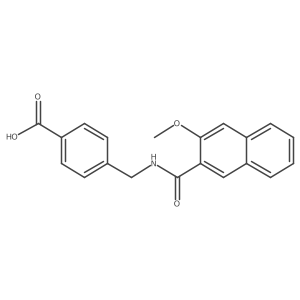 4-[[[(3-Methoxy-2-naphthalenyl)carbonyl]amino]methyl]benzoic acid Structure
