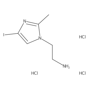 2-(4-Iodo-2-methyl-imidazol-1-yl)-ethylamine trihydrochloride结构式