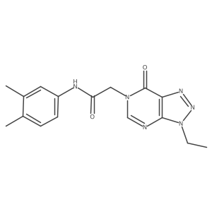 N-(3,4-dimethylphenyl)-2-(3-ethyl-7-oxo-3H-[1,2,3]triazolo[4,5-d]pyrimidin-6(7H)-yl)acetamide Structure