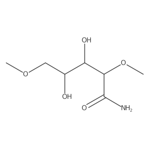 2,5-Di-O-methyl-L-arabinonamide结构式