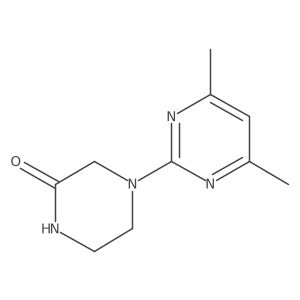 4-(4,6-Dimethylpyrimidin-2-yl)piperazin-2-one Structure