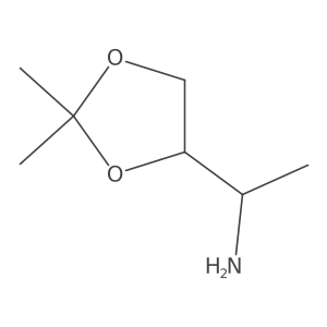 (R)-1-[(4S)-2,2-Dimethyl-1,3-dioxolan-4-yl]ethanamine结构式