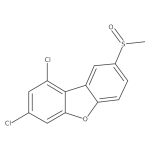 1,3-Dichloro-8-(methylsulfinyl)dibenzofuran结构式