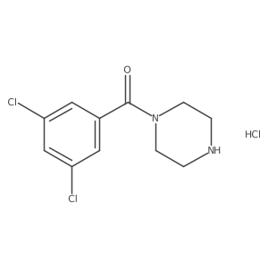 1-(3,5-Dichlorobenzoyl)piperazine hydrochloride结构式