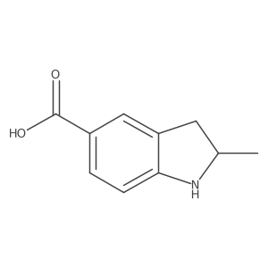 2-methyl-2,3-dihydro-1H-indole-5-carboxylic acid Structure
