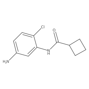 N-(5-Amino-2-chlorophenyl)cyclobutanecarboxamide结构式