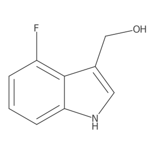 (4-fluoro-1H-indol-3-yl)methanol结构式