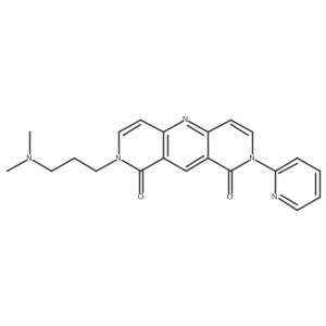 2-[3-(Dimethylamino)propyl]-8-(2-pyridinyl)pyrido[4,3-b][1,6]naphthyridine-1,9(2H,8H)-dione Structure