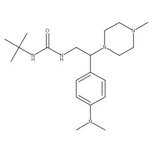 1-(Tert-butyl)-3-(2-(4-(dimethylamino)phenyl)-2-(4-methylpiperazin-1-yl)ethyl)urea Structure