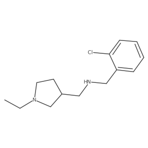 n-(2-Chlorobenzyl)-1-(1-ethylpyrrolidin-3-yl)methanamine Structure
