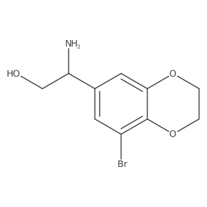 2-Amino-2-(8-bromo-2,3-dihydro-1,4-benzodioxin-6-yl)ethan-1-ol Structure