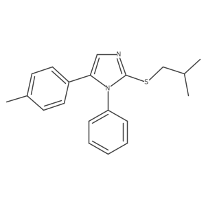 2-(isobutylthio)-1-phenyl-5-(p-tolyl)-1H-imidazole Structure