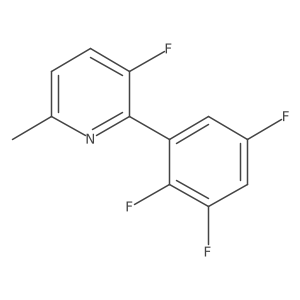 3-Fluoro-6-methyl-2-(2,3,5-trifluorophenyl)pyridine结构式