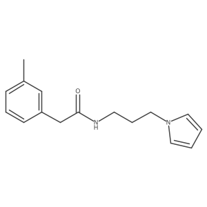 N-(3-(1H-pyrrol-1-yl)propyl)-2-(m-tolyl)acetamide Structure