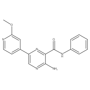 3-amino-6-(2-methoxypyridin-4-yl)-N-phenylpyrazine-2-carboxamide结构式